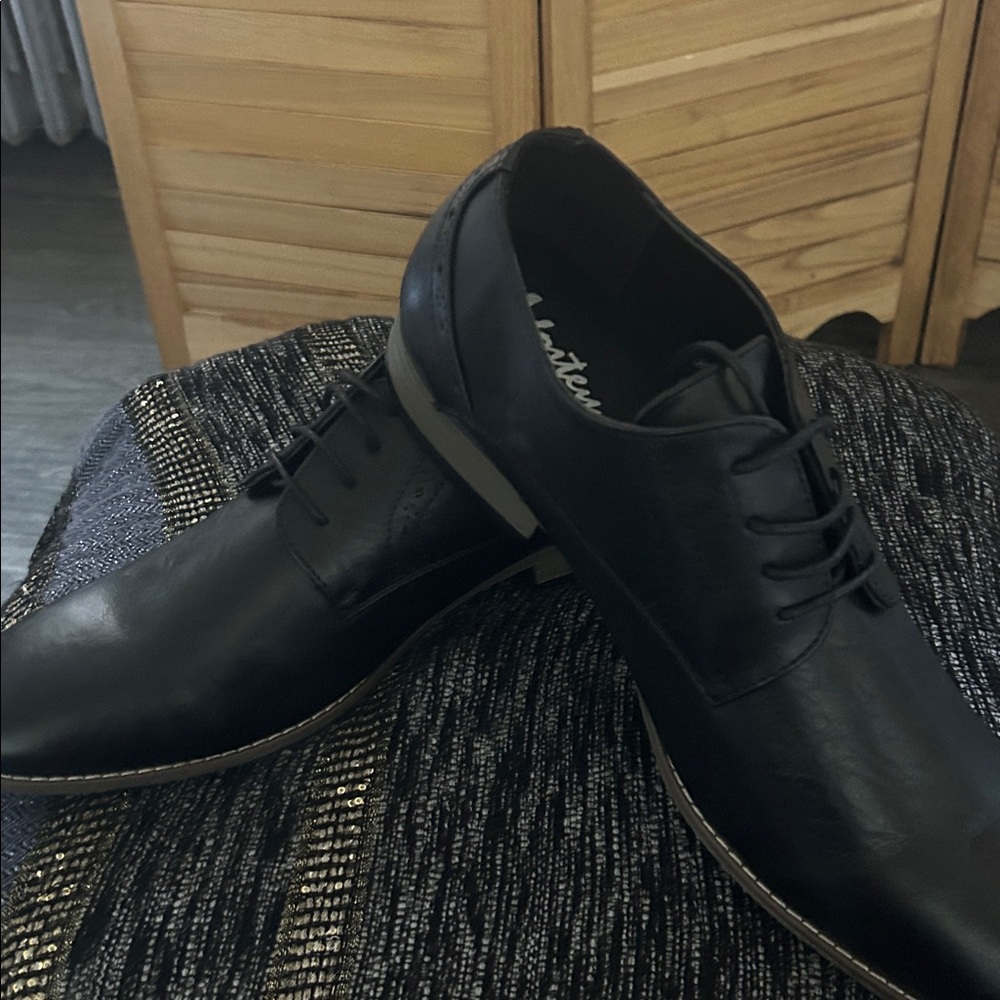 Vostey Classic Black Men's Derbys